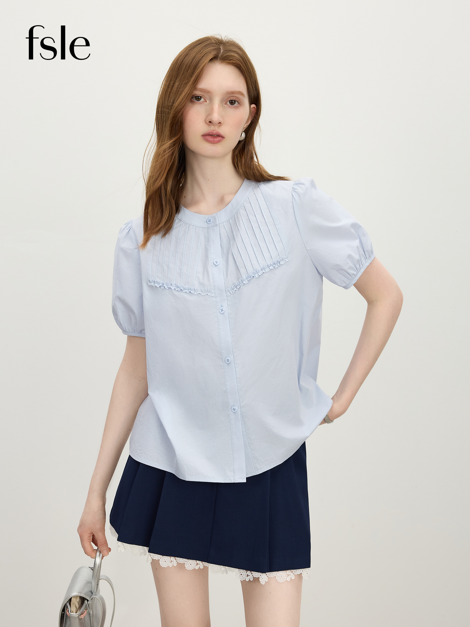 Summer Clothing For Teens - FSLE Summer 2025 Women's Round Neck