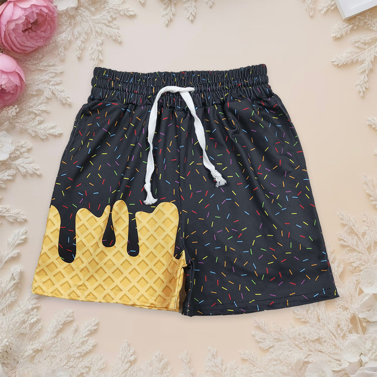 Summer Clothing Drip - Toddler Cutest Boy Shorts Summer Black