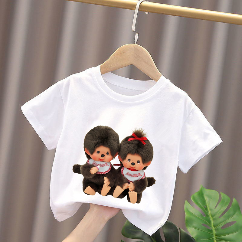 Summer Clothing For Baby Boy - Monchhichi Kids T-shirts Anime Figures Boys