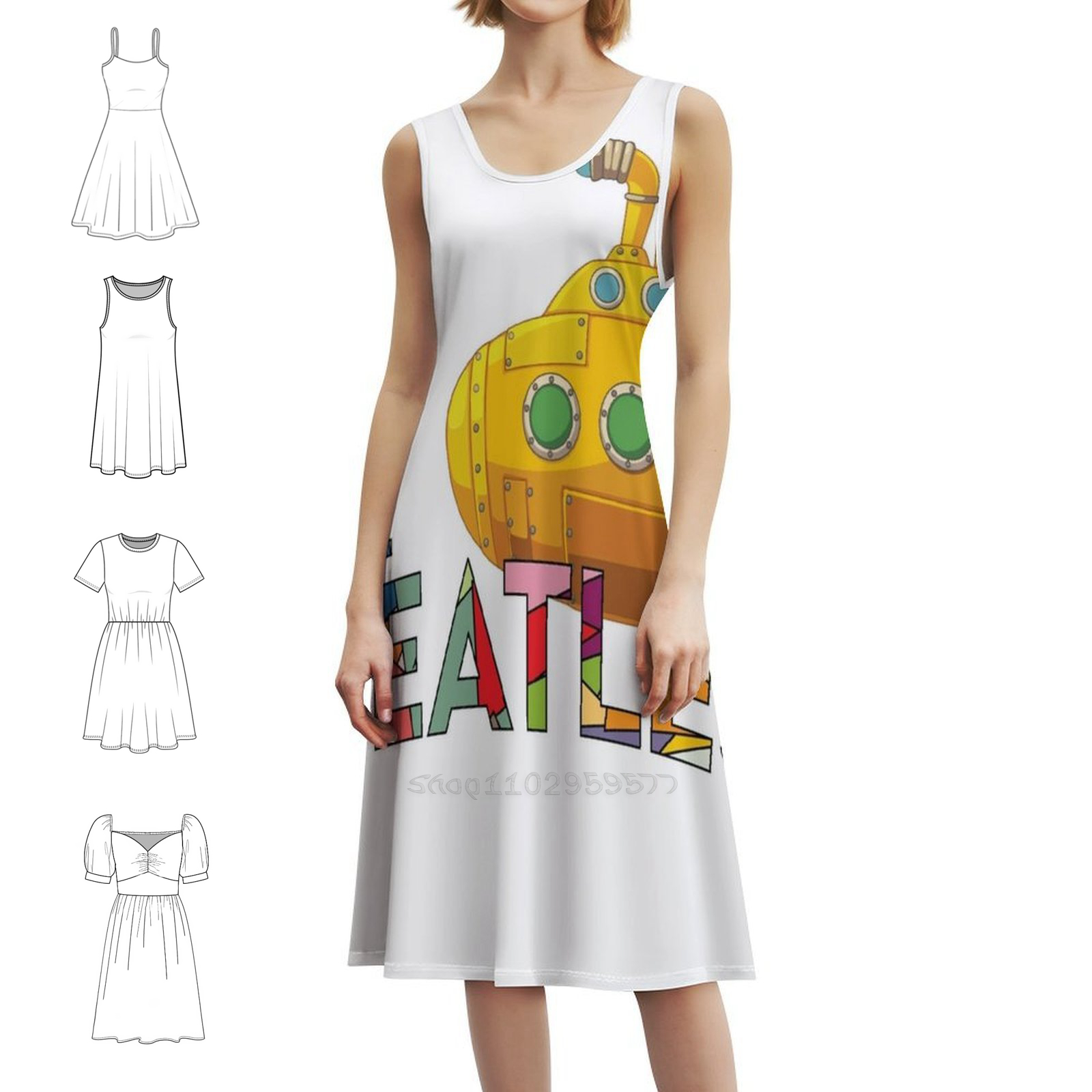 Vintage Bohemian Dress Puff Sl - Summer Clothing Options review and price