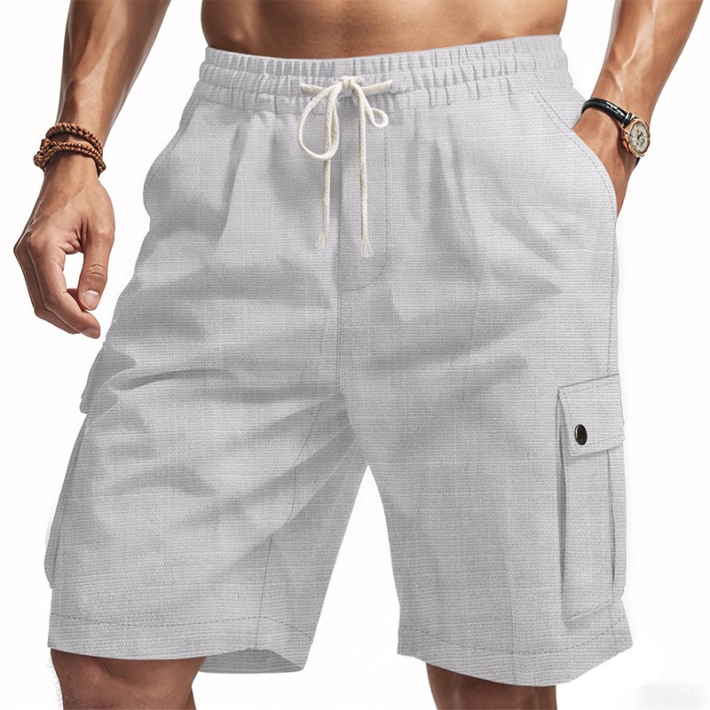 Men's Summer Straight Leg Carg - Linen Shorts Men review and price