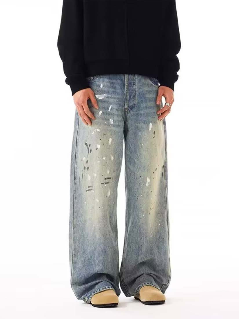 Men Straight Jeans Drip Denim  - Summer Clothing Drip review and price