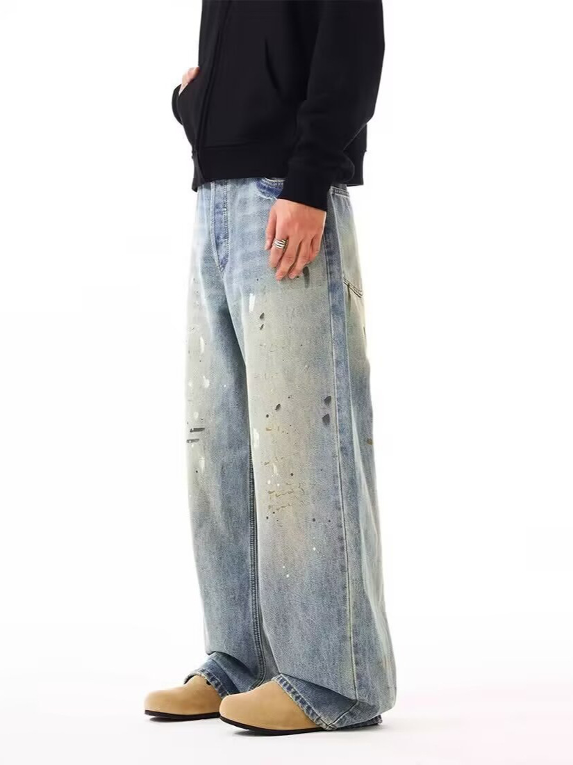 Men Straight Jeans Drip Denim  - Summer Clothing Drip review and price