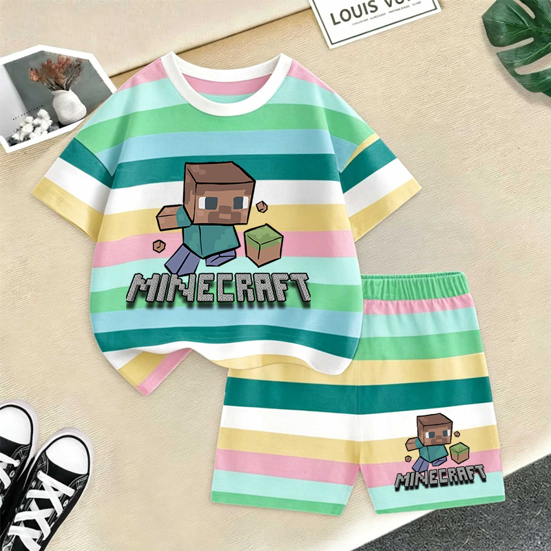 Minecrafted Girl boy Summer T  - Summer Clothing For Baby Boy review and price