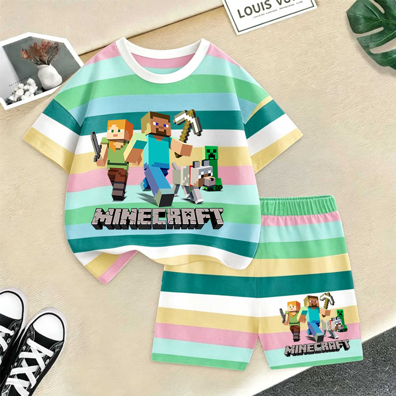 Minecrafted Girl boy Summer T  - Summer Clothing For Baby Boy review and price