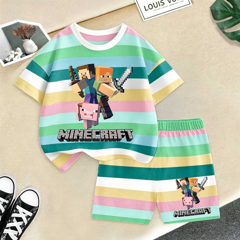 Minecrafted Girl boy Summer T  - Summer Clothing For Baby Boy review and price