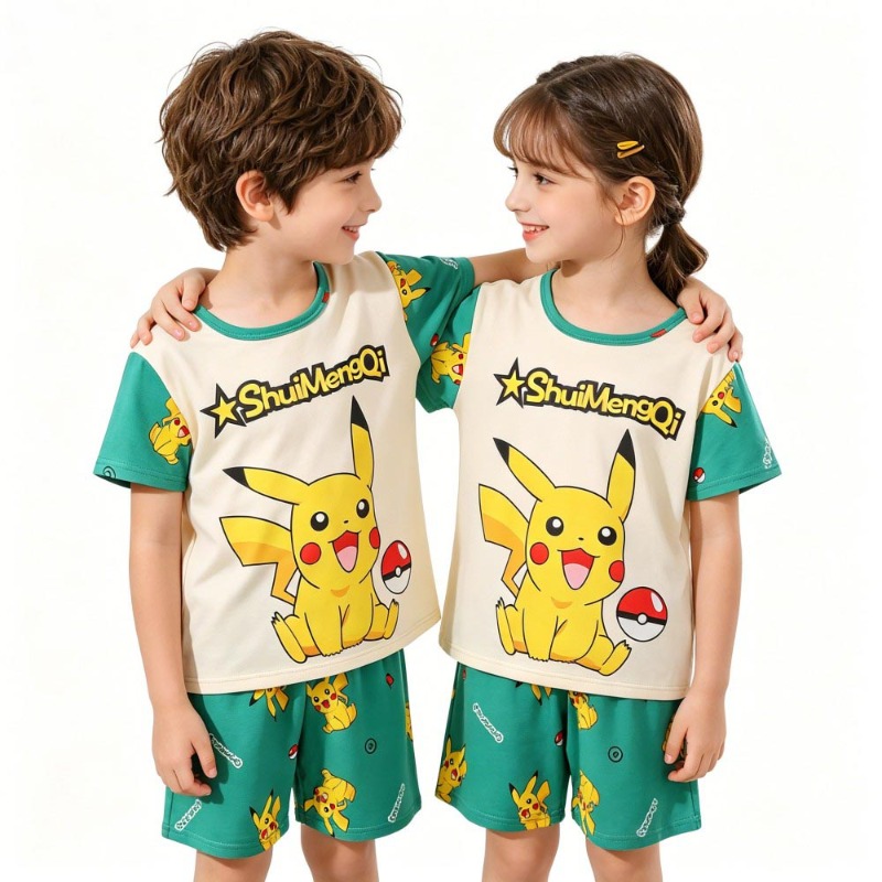 Matching Outfits Pokemon Pikac - Summer Clothing For Baby Boy review and price