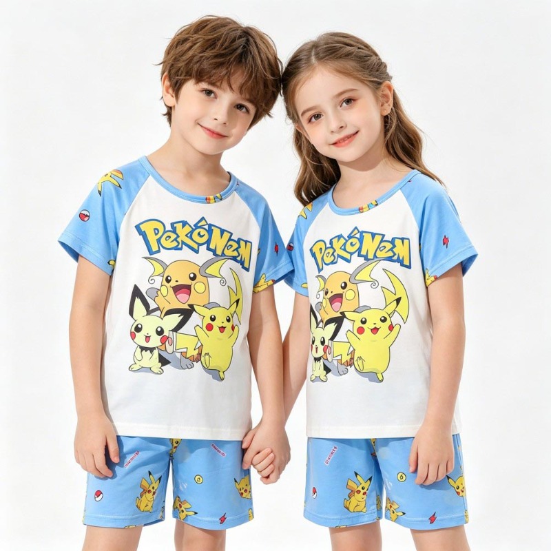 Matching Outfits Pokemon Pikac - Summer Clothing For Baby Boy review and price
