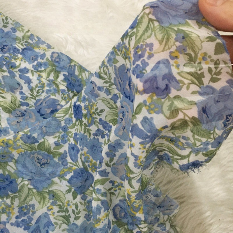 2/3m Floral Print Chiffon Fabr - Summer Clothing Material review and price
