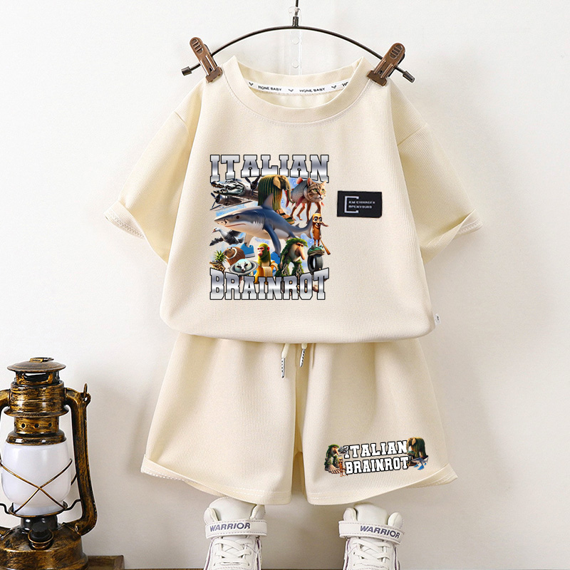 Italian Brainrot Children Hot  - Summer Clothing For Baby Boy review and price