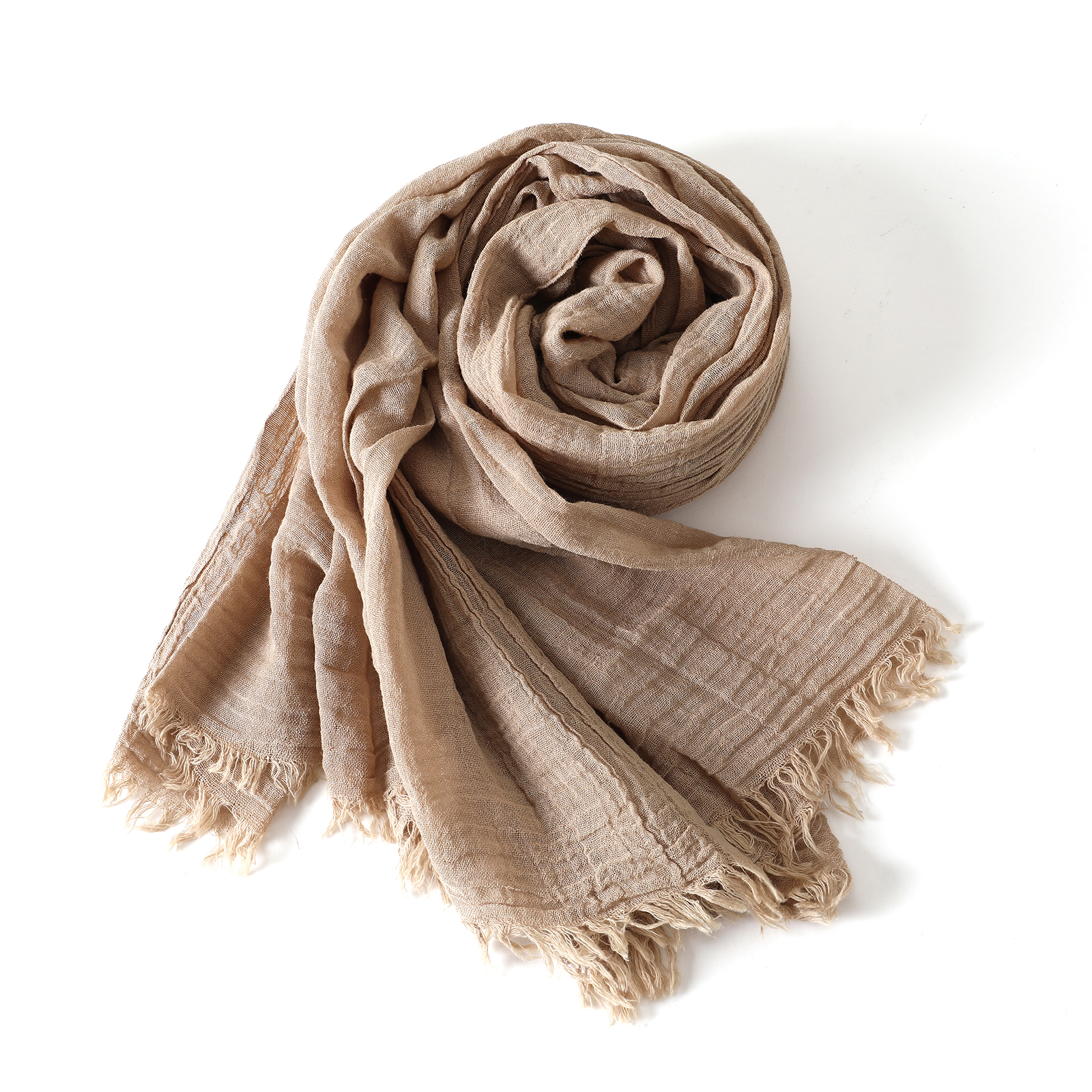 Solid Color Cotton Linen Scarf - Linen Shorts Men review and price