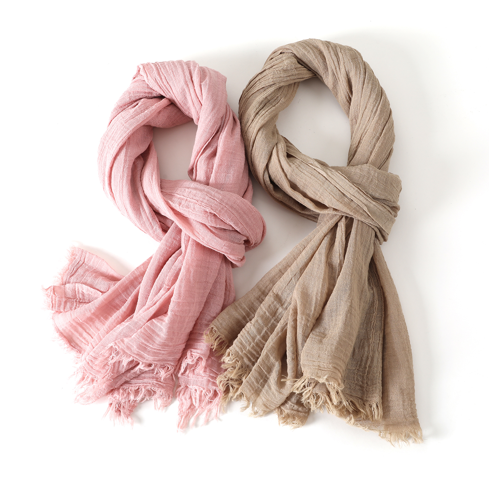 Solid Color Cotton Linen Scarf - Linen Shorts Men review and price