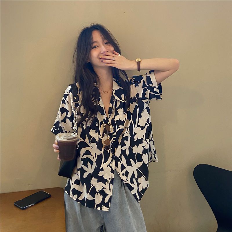 Summer New Printing Loose Shir - Summer Clothing For Teens review and price