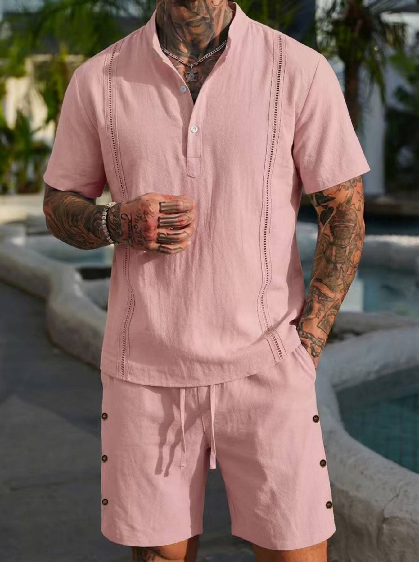 2026 men's summer beach casual - Linen Shorts Men review and price