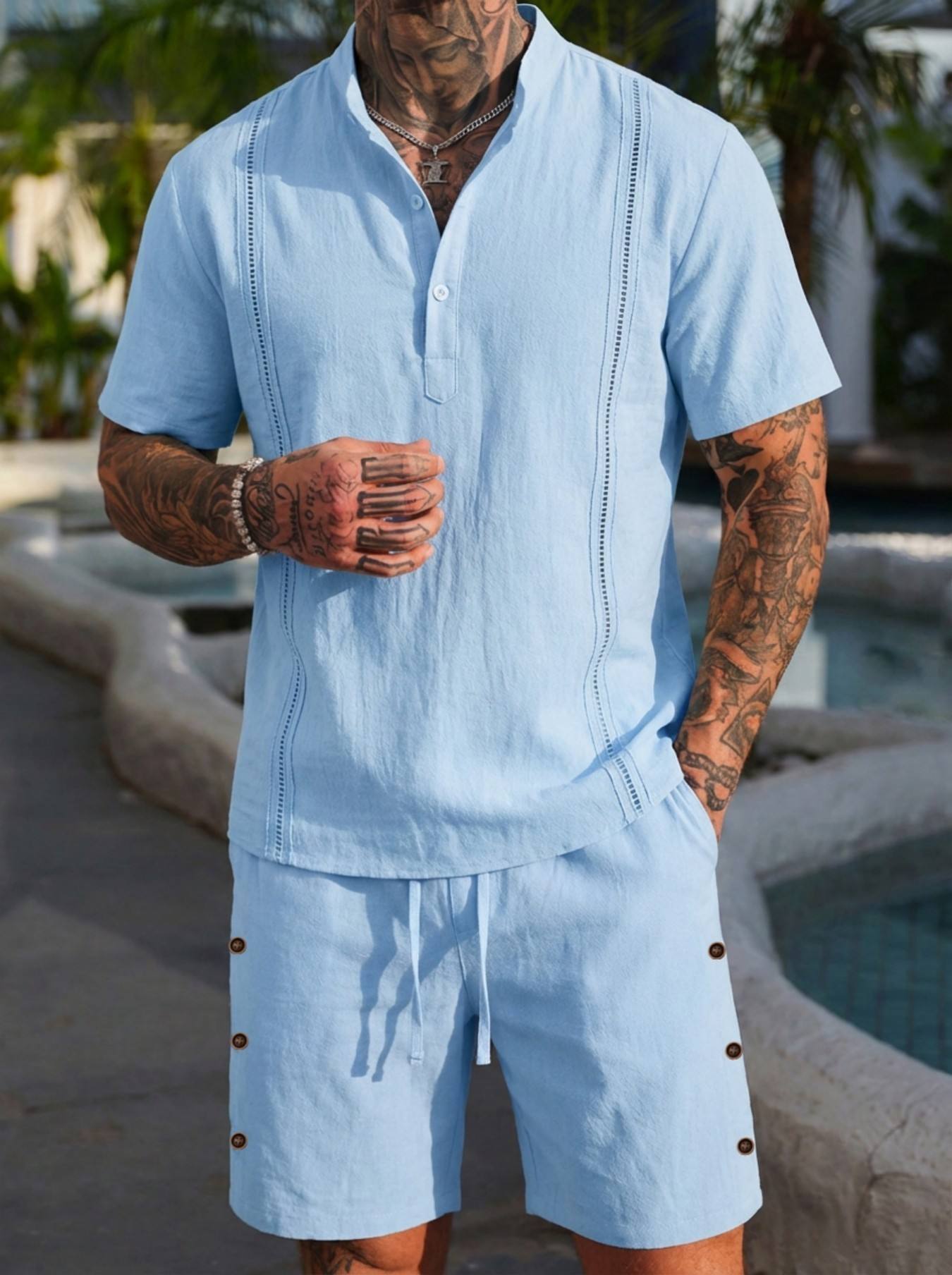 2026 men's summer beach casual - Linen Shorts Men review and price