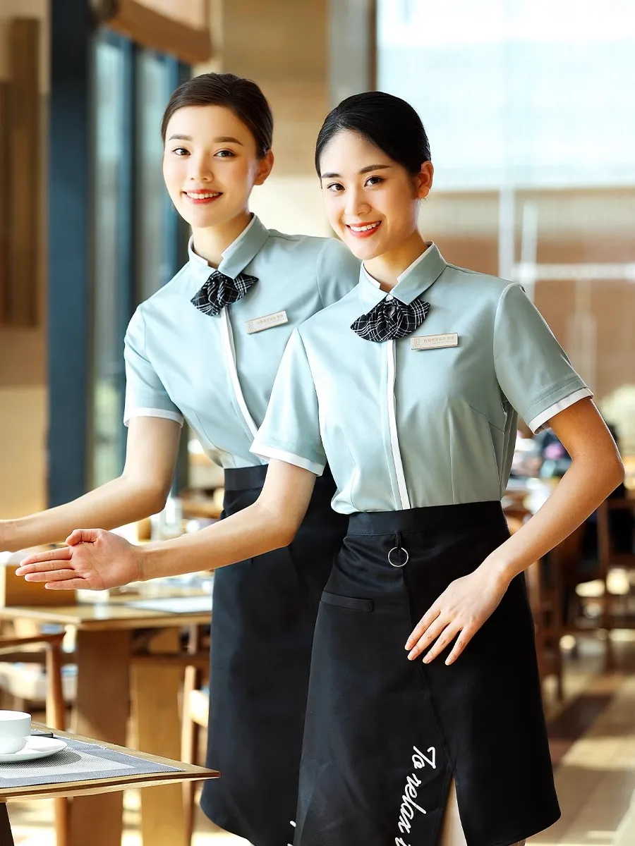 Coffee Shop Waiter Work Clothe - Summer Clothing Shops review and price