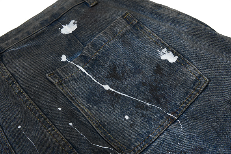 Men Straight Jeans Pockets Hol - Summer Clothing Drip review and price