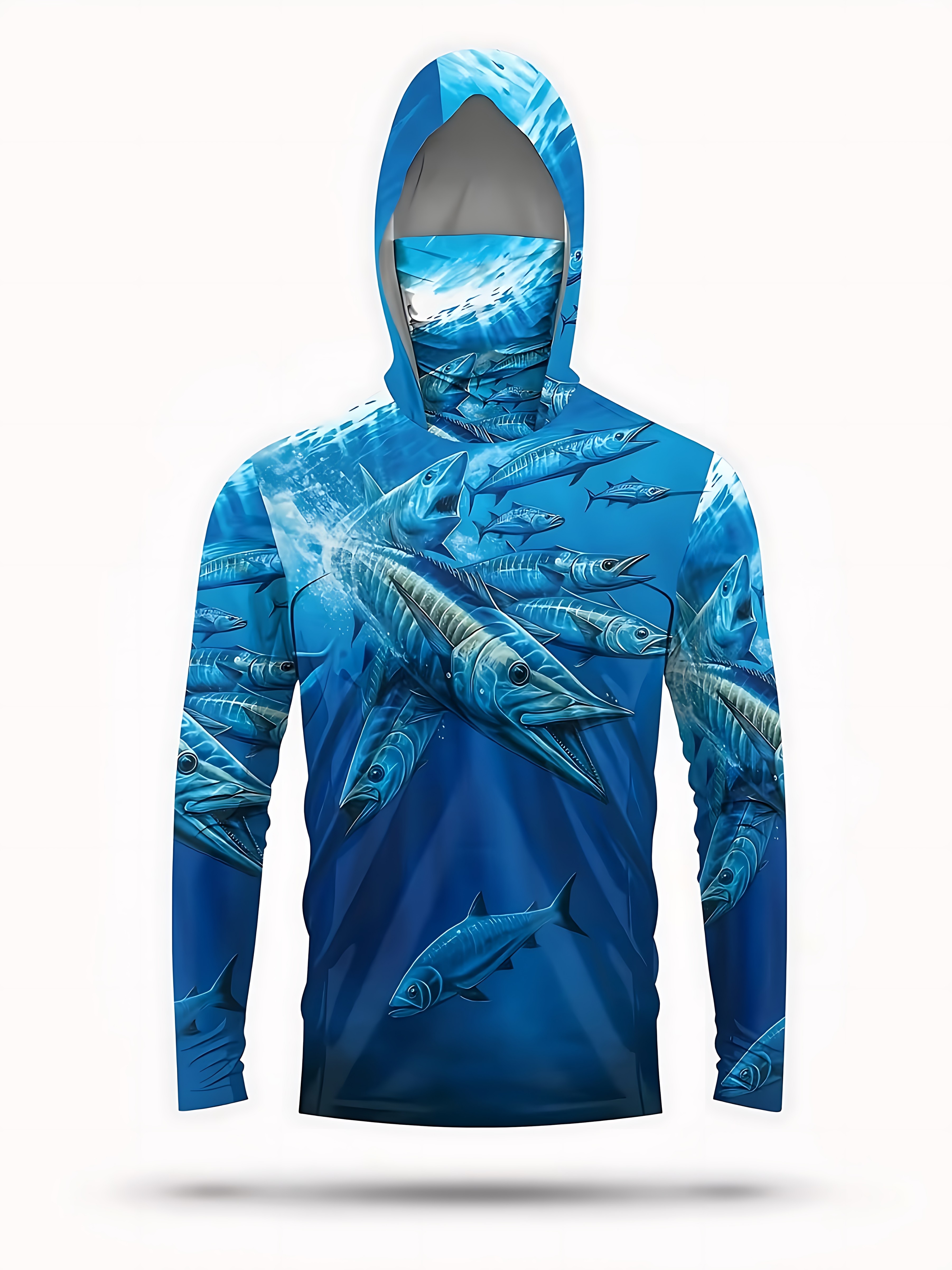 Fishing Shirt Hooded Men Fishi - Summer Knit Clothing review and price