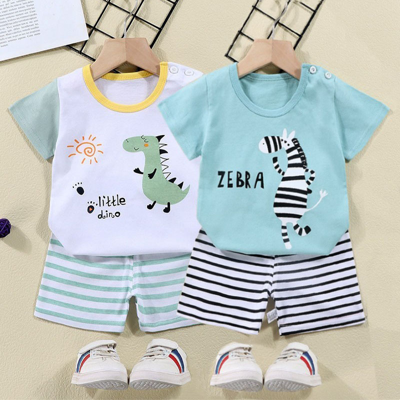 Cotton Tees+Shorts 2-piece Tra - Summer Clothing For Baby Boy review and price
