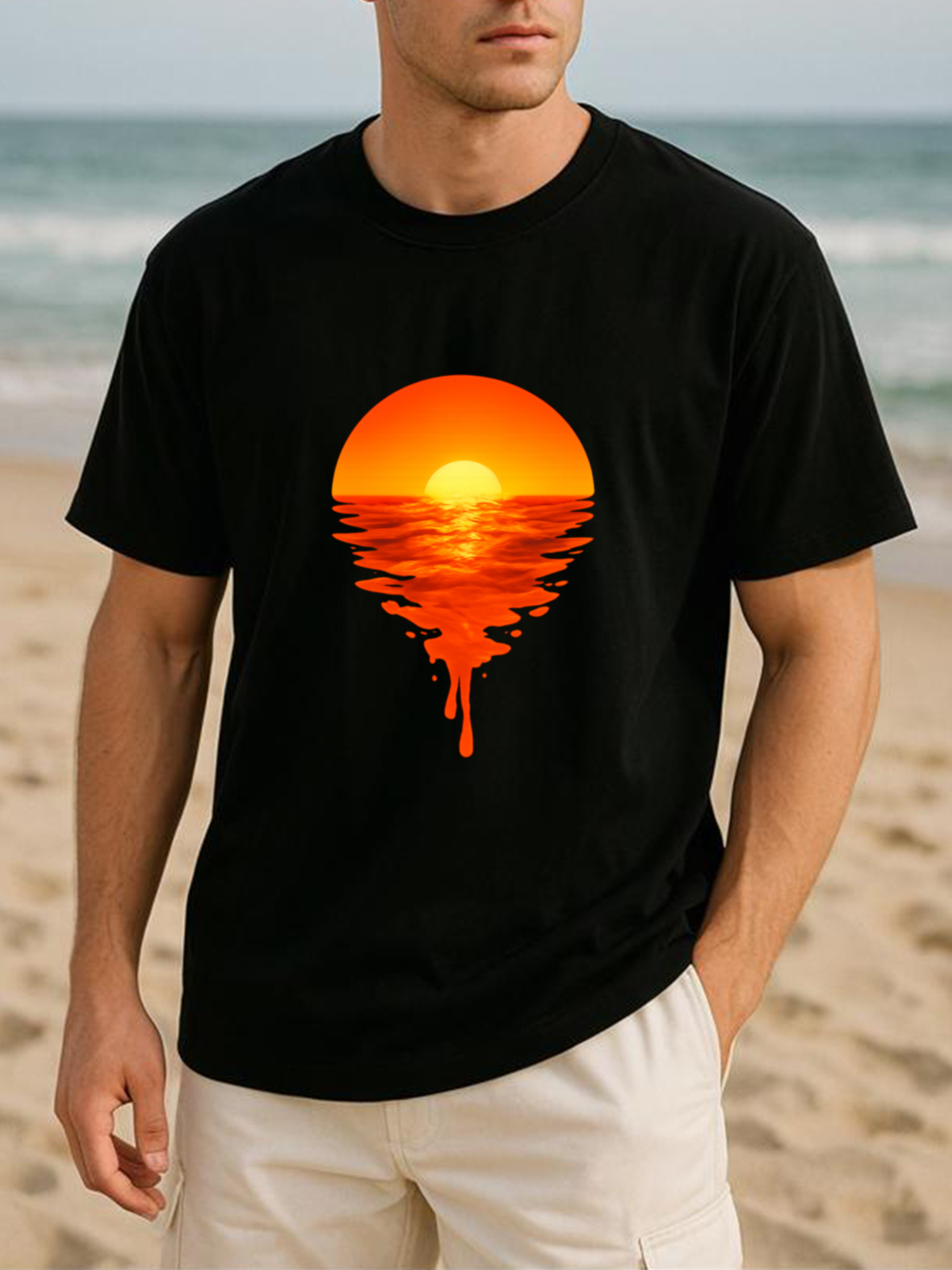Dripping Sunset Wave Art Vacat - Summer Clothing Drip review and price