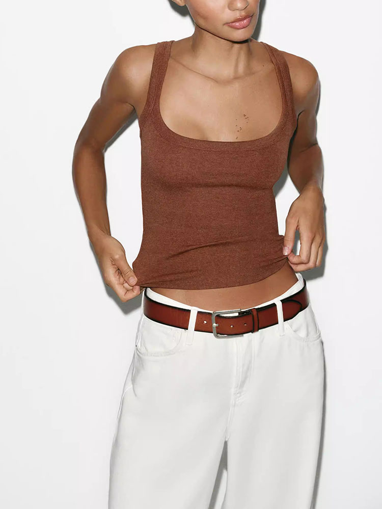 Slim Fit Sleeveless round Neck - Summer Clothing Options review and price