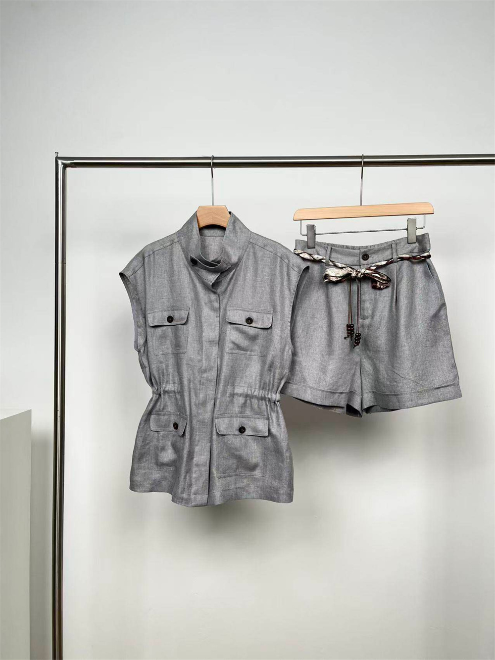 100 Linen Shorts Suit Stand Co - Linen Shorts Men review and price