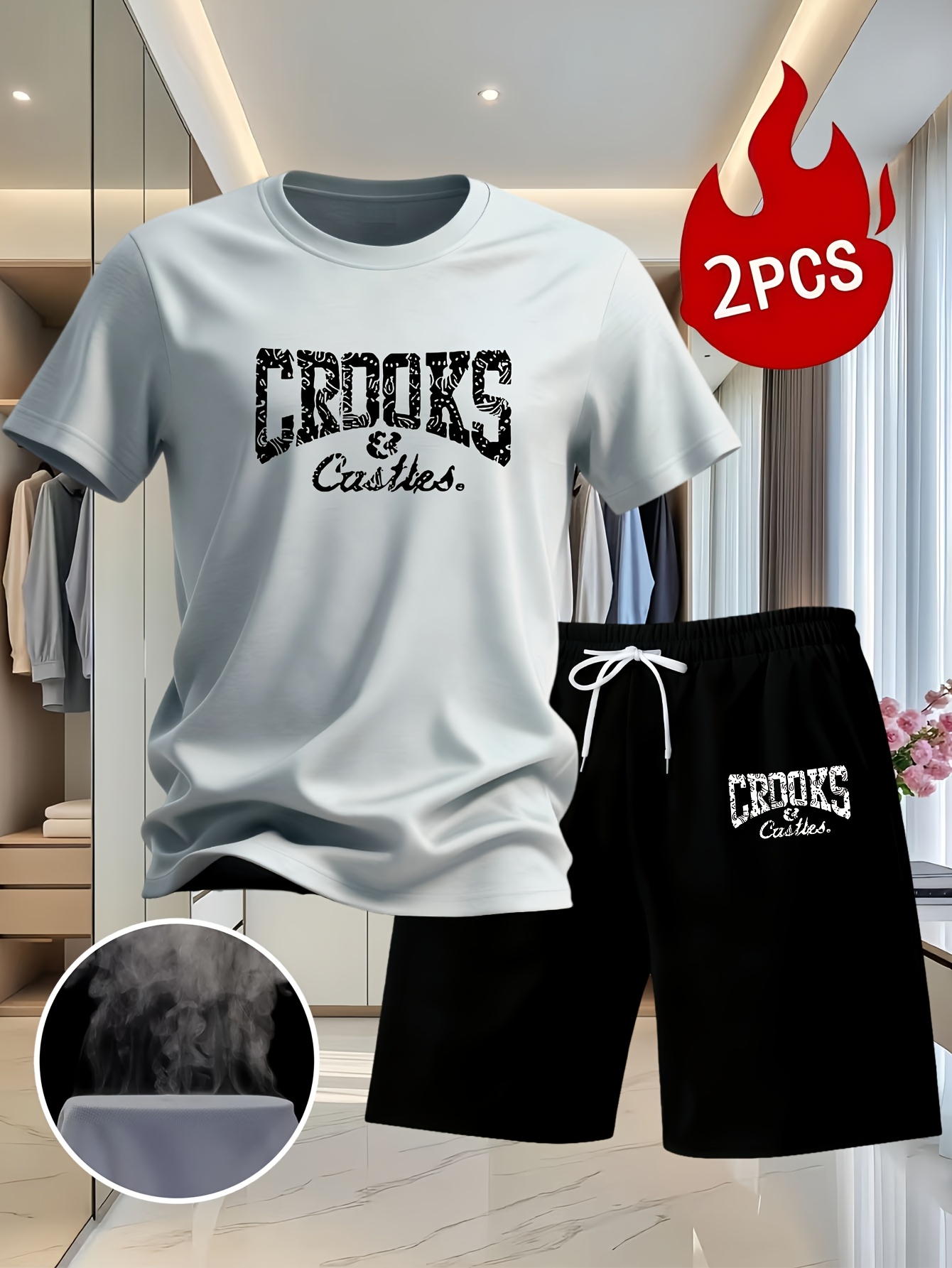 Men's Stylish Printed Summer O - Summer Clothing Outfits review and price