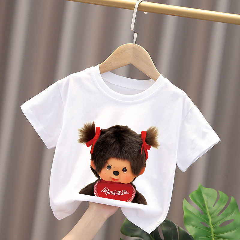 Monchhichi Kids T-shirts Anime - Summer Clothing For Baby Boy review and price