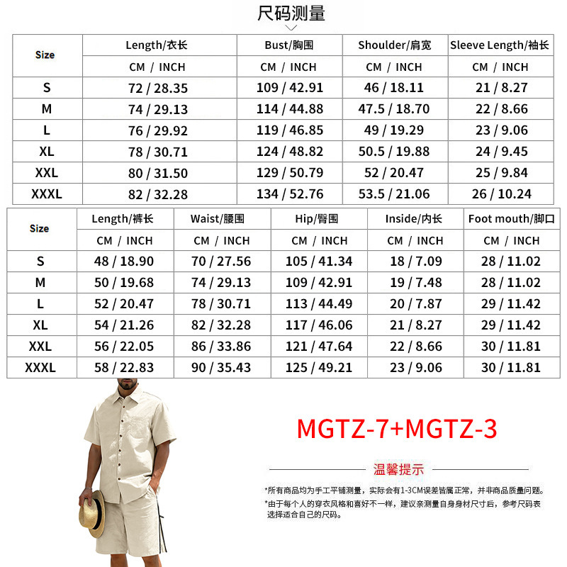 Men's Casual Cotton Linen 2 Pi - Linen Shorts Men review and price