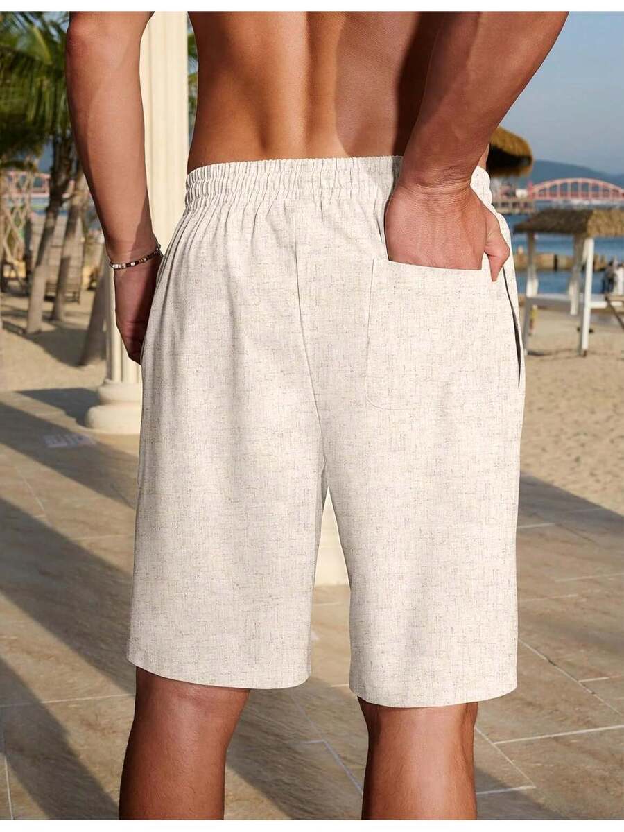 Mens Linen Shorts Casual Summe - Linen Shorts Men review and price