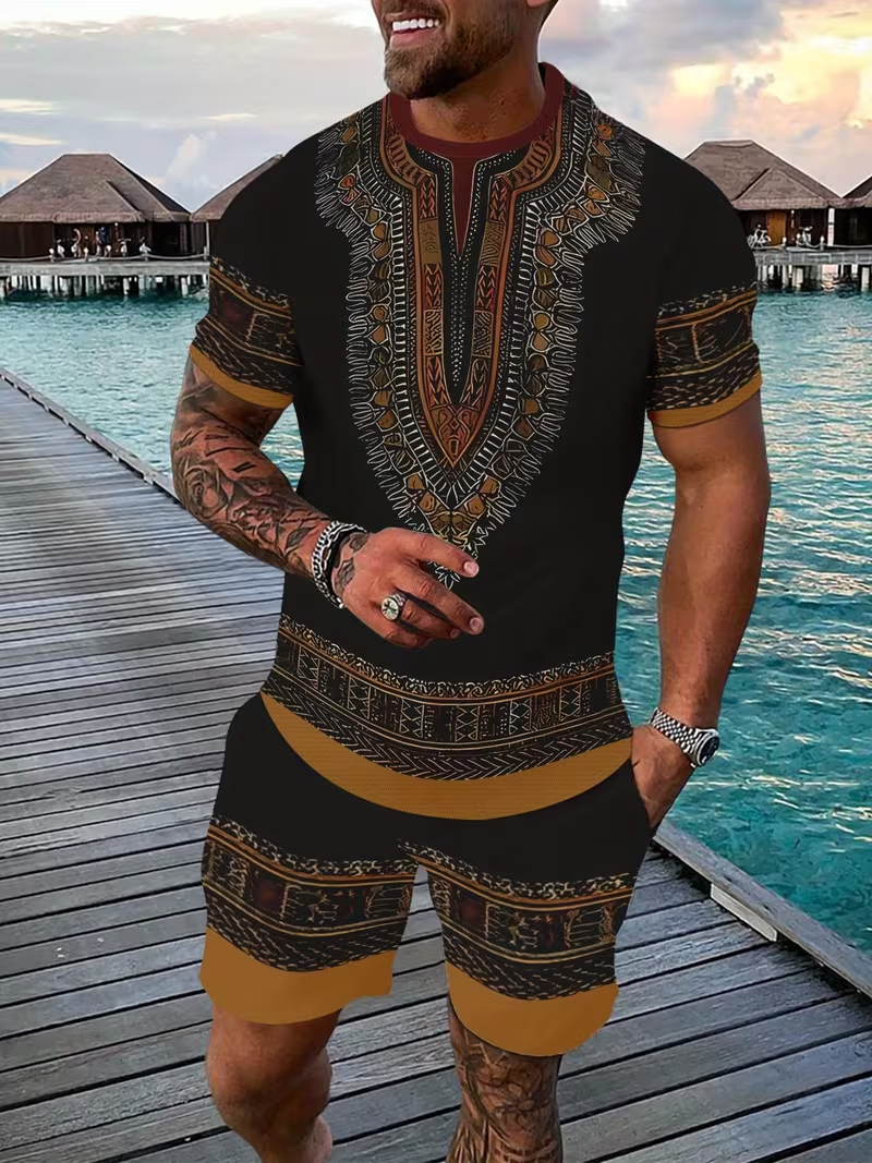 New Men's Suits African Dashik - Summer Clothing Outfits review and price