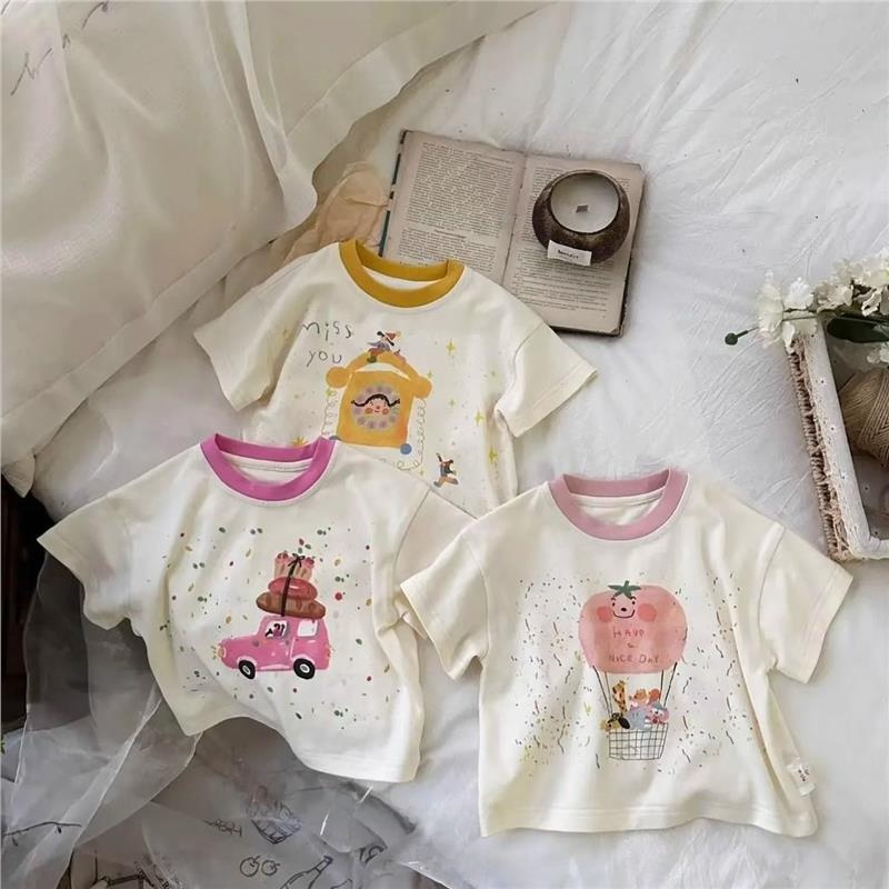 New Sweet Cartoon Short Sleeve - Summer Clothing Material review and price