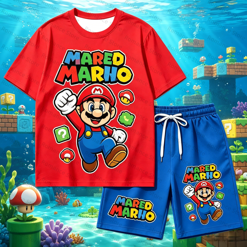 Kids Cartoon T-Shirt And Short - Summer Clothing For Baby Boy review and price