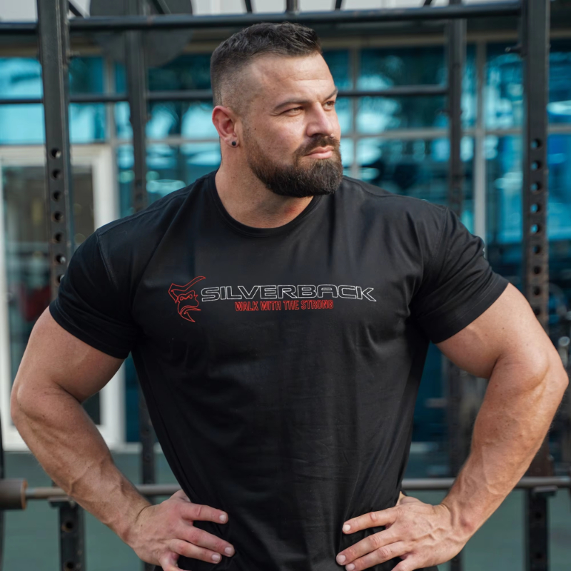 Men's Black Slim Fit Gym T-Shi - Summer Clothing Drip review and price