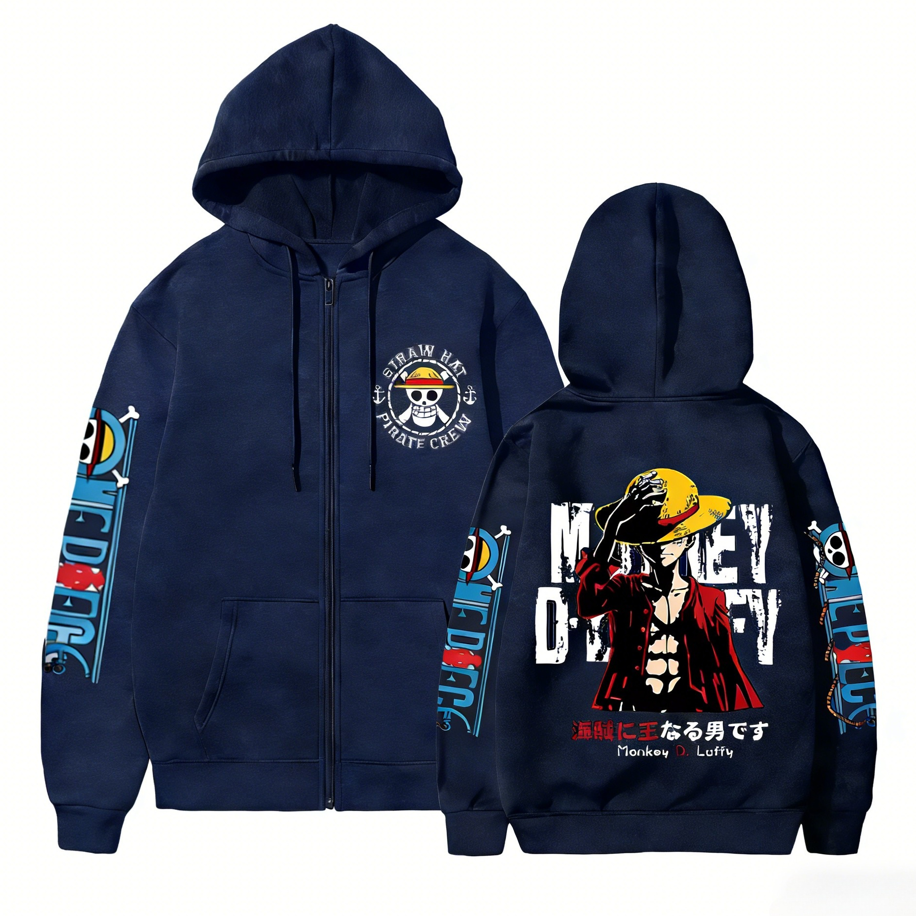One Piece Anime Straw Hat Pira - Crew Clothing Summer Jacket review and price