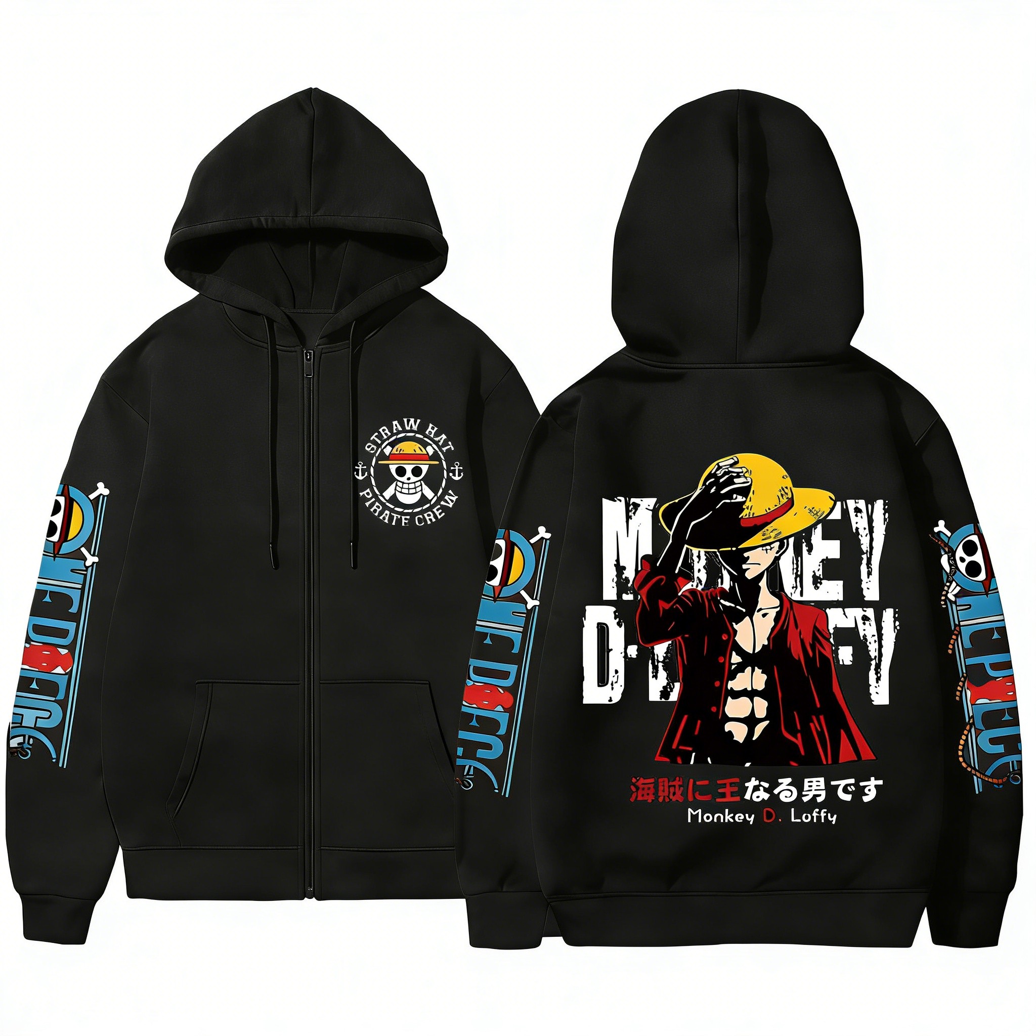One Piece Anime Straw Hat Pira - Crew Clothing Summer Jacket review and price