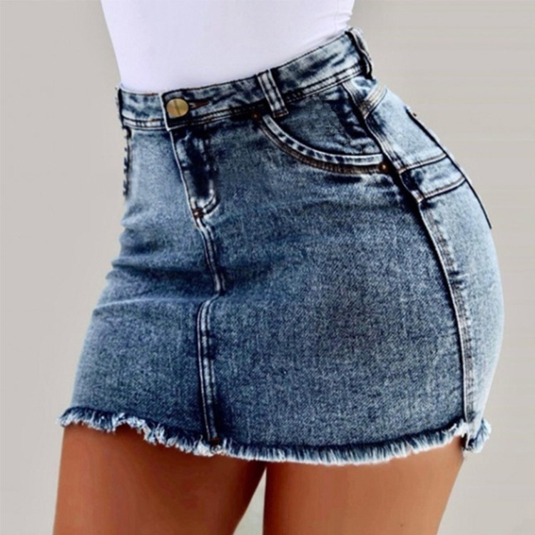 New High-waisted Rough-edged H - Summer Clothing Options review and price