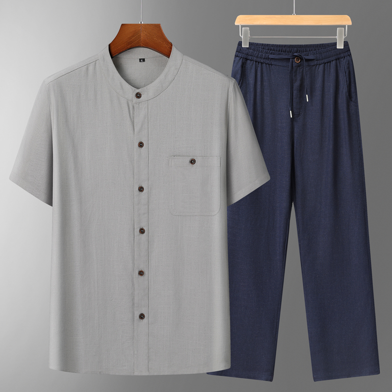 Men's Cotton Linen Tang Suit S - Summer Clothing Shops review and price