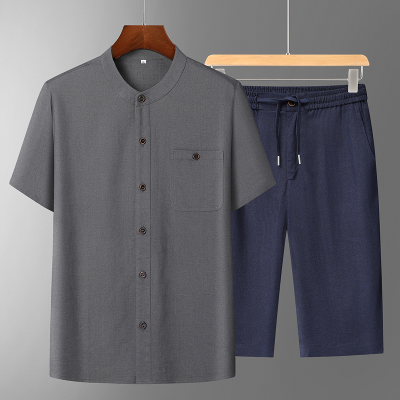 Men's Cotton Linen Tang Suit S - Summer Clothing Shops review and price