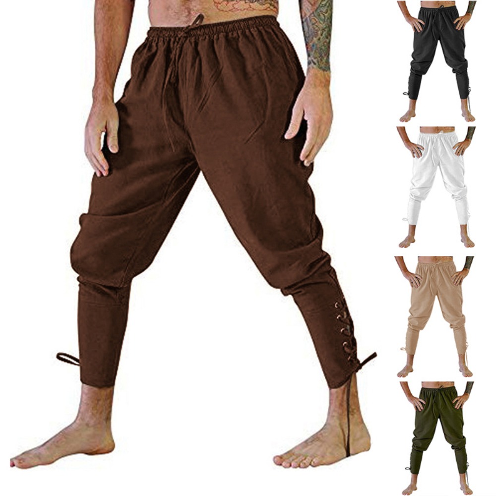 Pirate Pant Viking Costume for - Linen Shorts Men review and price